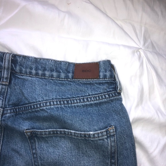 BDG Easy Rider Grazer blue denim jeans distressed size 27W - Picture 3 of 4